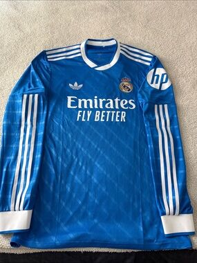 Real Madrid 2025-26 Adidas Long Sleeve Away Third Jersey